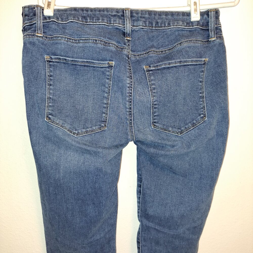 Gap Maternity Inset Panel Favorite Jegging Medium Indigo Denim Jeans - Picture 13 of 14